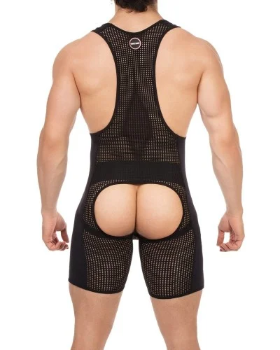 Body Backless Krish Noir-Rouge sextoys et accessoires sur La Boutique du Hard