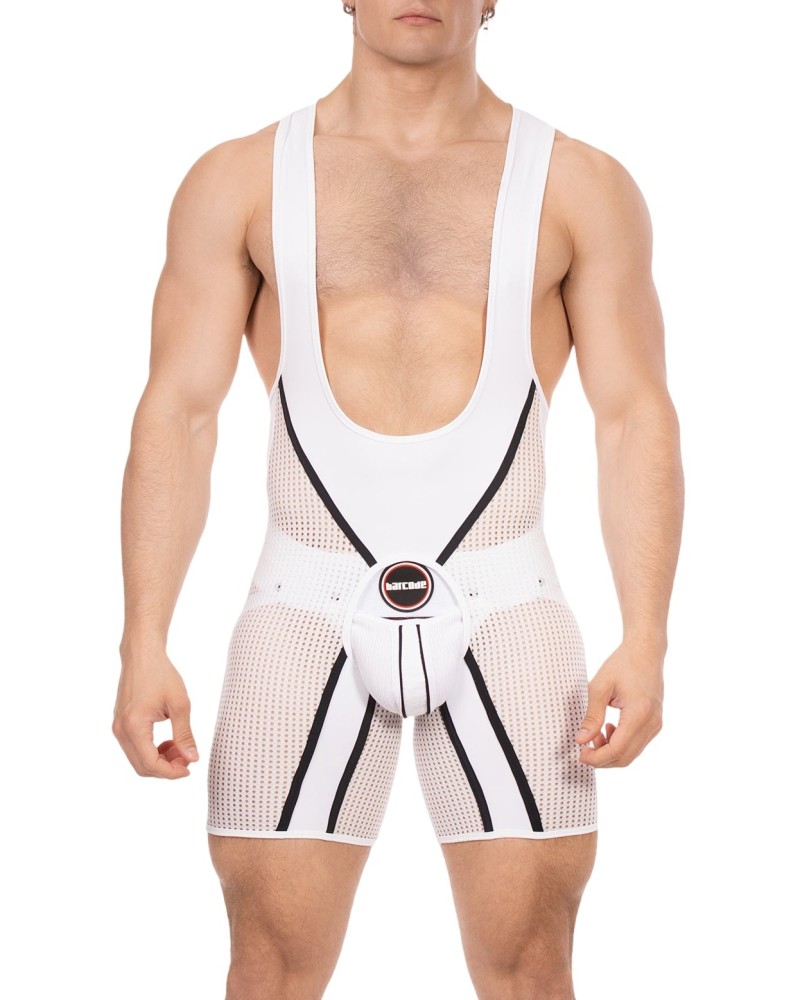 Body Backless Krish Blanc-Noir sextoys et accessoires sur La Boutique du Hard