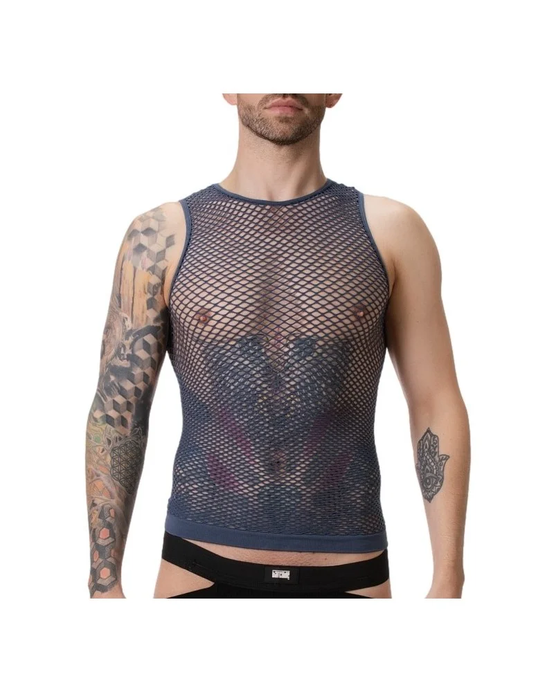 Débardeur Filet Stefano Bleu marine sextoys et accessoires sur La Boutique du Hard