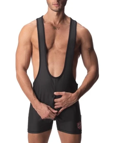 Body Singlet avec Zip DICK Noir sextoys et accessoires sur La Boutique du Hard