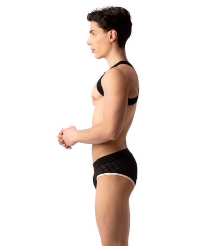 Slip Sicile Noir-Blanc sextoys et accessoires sur La Boutique du Hard