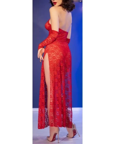 Robe Longue PAOLINA Rouge sextoys et accessoires sur La Boutique du Hard