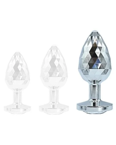 Plug Bijou IKONIK DIAMOND L 8 x 4 cm Argent sextoys et accessoires sur La Boutique du Hard