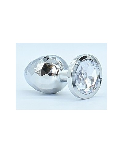 Plug Ikonik Diamond M 7 x 3.3cm Argent sextoys et accessoires sur La Boutique du Hard