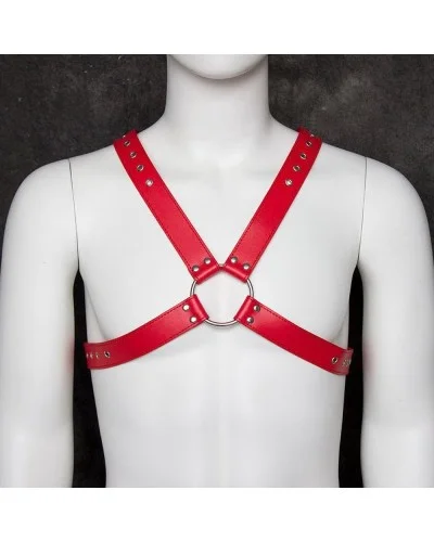 Harnais homme DeluxChest Rouge sextoys et accessoires sur La Boutique du Hard