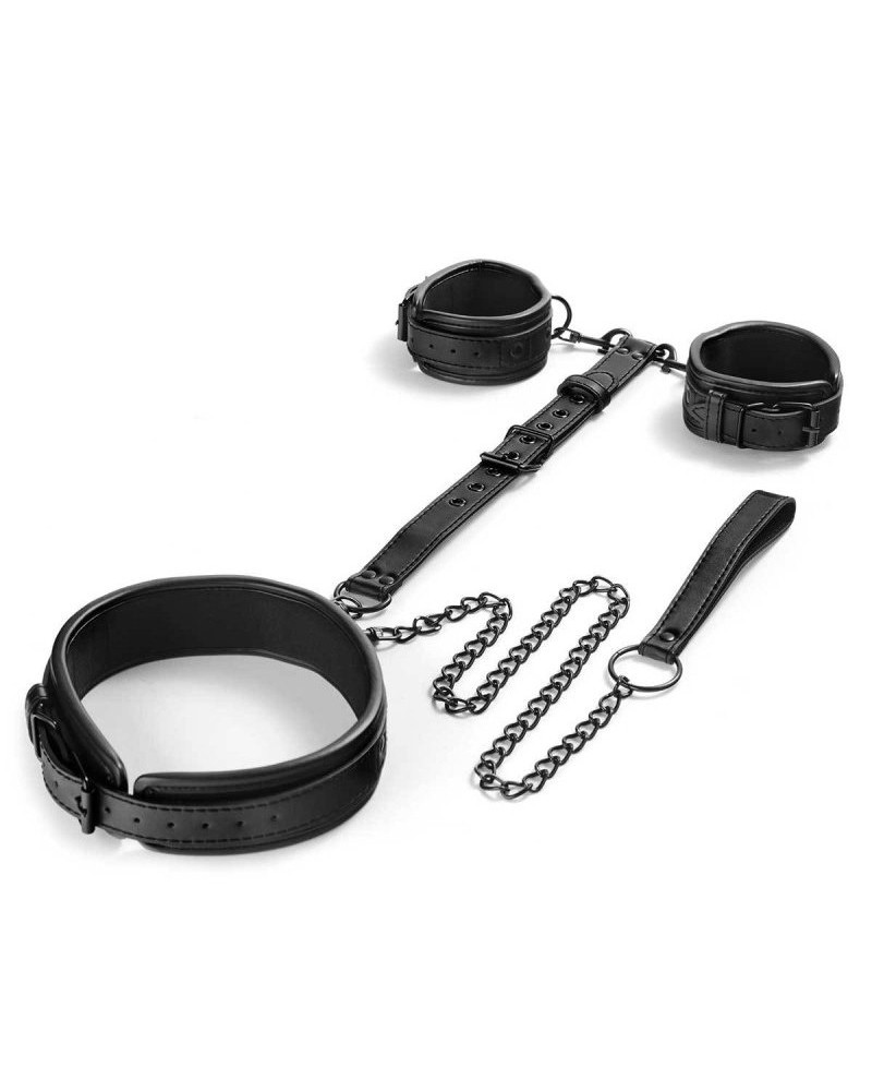 Attaches Poignets-Cou Neckist Noires sextoys et accessoires sur La Boutique du Hard
