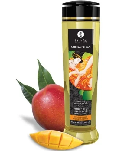 Huile de massage Kissable Mangue 240ml sextoys et accessoires sur La Boutique du Hard