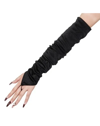 Mitaines Longues Shiny Gloves Noires sextoys et accessoires sur La Boutique du Hard