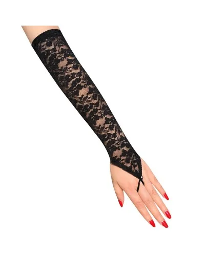 Mitaines Longues Nessa Noires sextoys et accessoires sur La Boutique du Hard