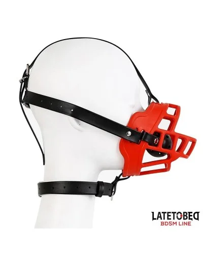 Muselière avec Bâillon-Boule Muzzgag Rouge sextoys et accessoires sur La Boutique du Hard
