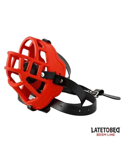 Muselière avec Bâillon-Boule Muzzgag Rouge sextoys et accessoires sur La Boutique du Hard