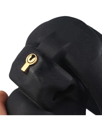 Cage de Chasteté Silicone Flexty S 9 x 3.5cm Noire sextoys et accessoires sur La Boutique du Hard