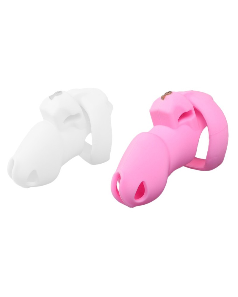 Cage de Chasteté Flexty M 10.5 x 3.5cm Rose sextoys et accessoires sur La Boutique du Hard