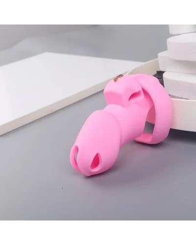 Cage de Chasteté Flexty M 10.5 x 3.5cm Rose sextoys et accessoires sur La Boutique du Hard