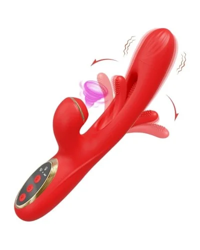 Vibro Rabbit Clitsuck 13 x 3.6cm Rouge sextoys et accessoires sur La Boutique du Hard