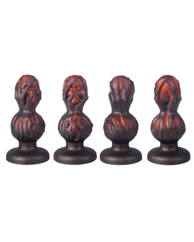 Plug Skullis XL 18 x 8.5 cm Rouge-Noir sextoys et accessoires sur La Boutique du Hard