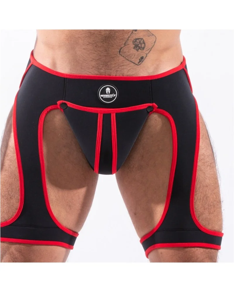 Backless Snax Noir-Rouge sextoys et accessoires sur La Boutique du Hard