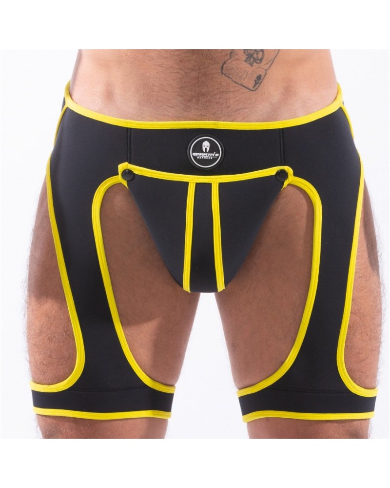 Backless Snax Noir-Jaune sextoys et accessoires sur La Boutique du Hard