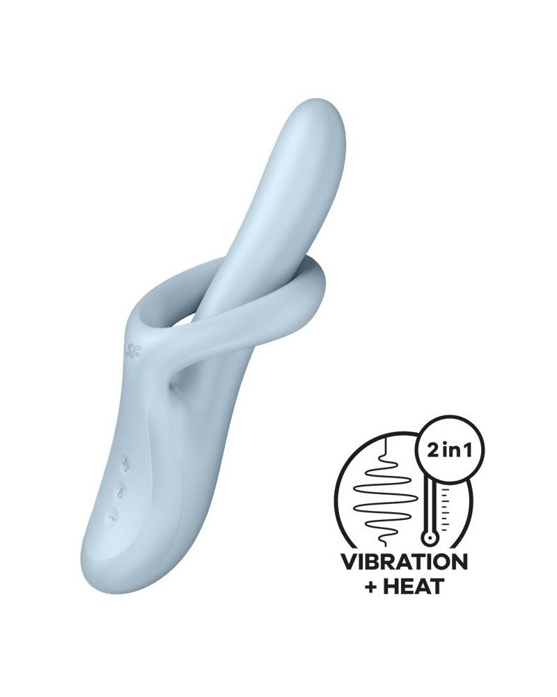 Vibro Rabbit Heat Flex 4 Bleu sextoys et accessoires sur La Boutique du Hard