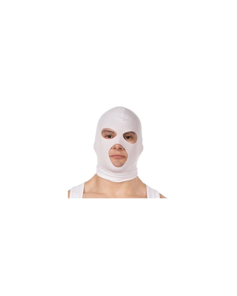 Cagoule Face Mask Blanche sextoys et accessoires sur La Boutique du Hard