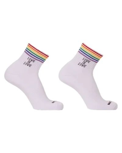 Chaussettes Love is Love Rainbow-Blanc sextoys et accessoires sur La Boutique du Hard