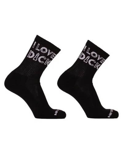 Chaussettes I Love Dick Noires sextoys et accessoires sur La Boutique du Hard