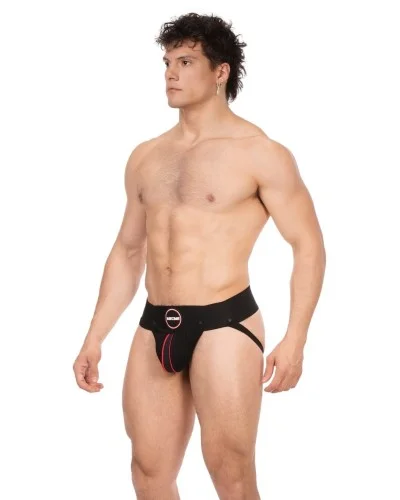 Jockstrap Rokk Noir-Rouge sextoys et accessoires sur La Boutique du Hard