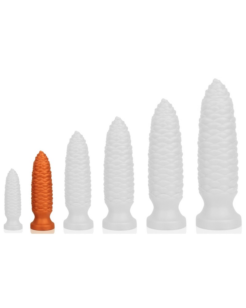 Plug Long Pine S 15 x 4 cm Orange sextoys et accessoires sur La Boutique du Hard