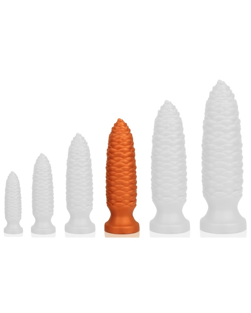 Plug Long Pine L 22 x 6 cm Orange sextoys et accessoires sur La Boutique du Hard