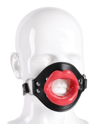 Bâillon Lips Gag Noir-Rouge sextoys et accessoires sur La Boutique du Hard