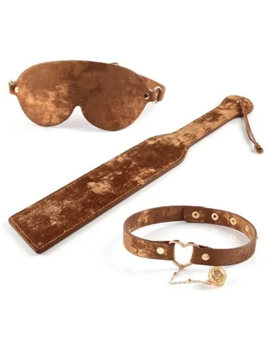 Coffret Sm Velvet 3 Pièces Marron sextoys et accessoires sur La Boutique du Hard