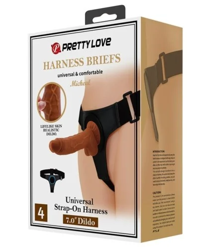 Gode Ceinture Micheal 15 x 4.3cm Marron sextoys et accessoires sur La Boutique du Hard