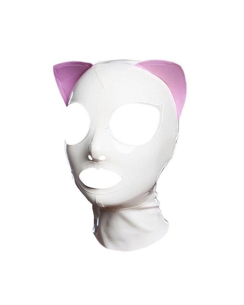 Cagoule Cat Fetish Blanche sextoys et accessoires sur La Boutique du Hard