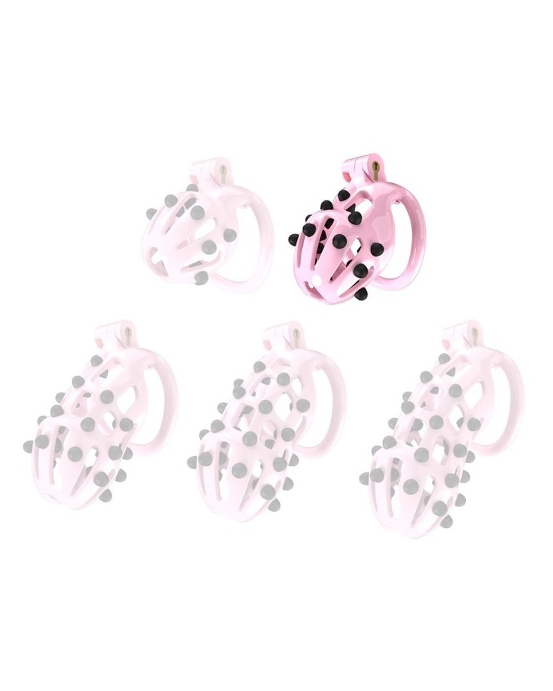 Cage de chasteté Point Up M 8 x 3.7 cm Rose sextoys et accessoires sur La Boutique du Hard