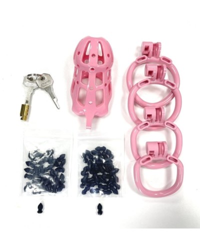 Cage de chasteté Point Up L 10 x 4 cm Rose sextoys et accessoires sur La Boutique du Hard