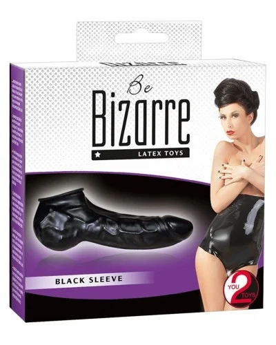 Gaine Latex pour pénis Be Bizarre Noire sextoys et accessoires sur La Boutique du Hard