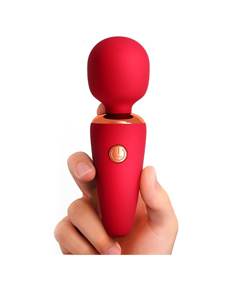 Mini Wand Creamy Vibes 10 cm Tête 30 mm Rouge sextoys et accessoires sur La Boutique du Hard