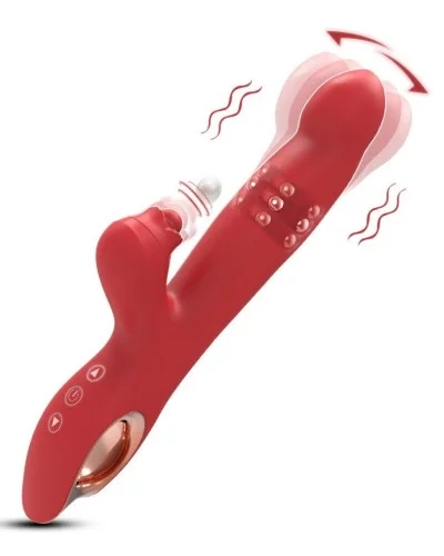 Vibro Rabbit Threections 14 x 3.5cm sextoys et accessoires sur La Boutique du Hard