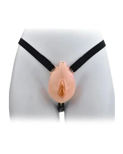 Cage de Chasteté avec Harnais Sislab 5.5 x 3.5cm Beige sextoys et accessoires sur La Boutique du Hard