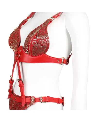 Body Palomina Rouge Doré sextoys et accessoires sur La Boutique du Hard