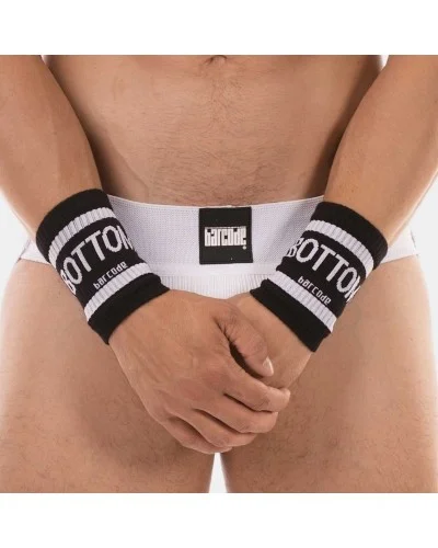 Lot de 2 Bandeaux de poignets Bottom Noirs sextoys et accessoires sur La Boutique du Hard