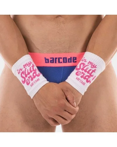 Lot de 2 Bandeaux de poignets In My Slut Era Blancs sextoys et accessoires sur La Boutique du Hard