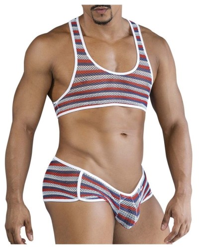 Ensemble Luniros Bleu Blanc Rouge sextoys et accessoires sur La Boutique du Hard