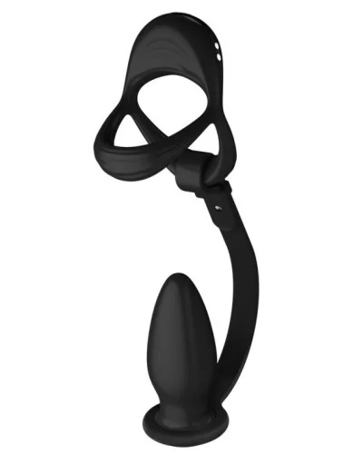 Ballstretcher et Plug Ass Taper 7.5 x 3.2 cm - 10 Vibrations sextoys et accessoires sur La Boutique du Hard