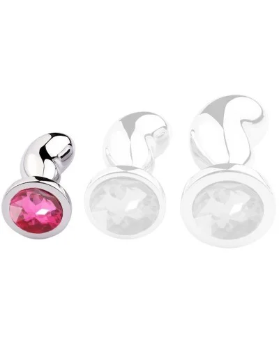 Plug Bijou Bean Silver S 6 x 2.3cm Rose sextoys et accessoires sur La Boutique du Hard