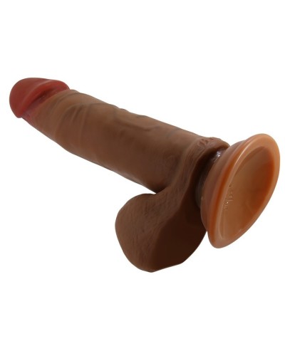 Gode Vibrant à Poussée Abel Beautiful 17 x 4.3cm Marron sextoys et accessoires sur La Boutique du Hard