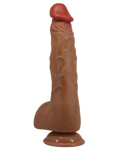 Gode Vibrant à Poussée Wilks 17 x 5cm Marron sextoys et accessoires sur La Boutique du Hard