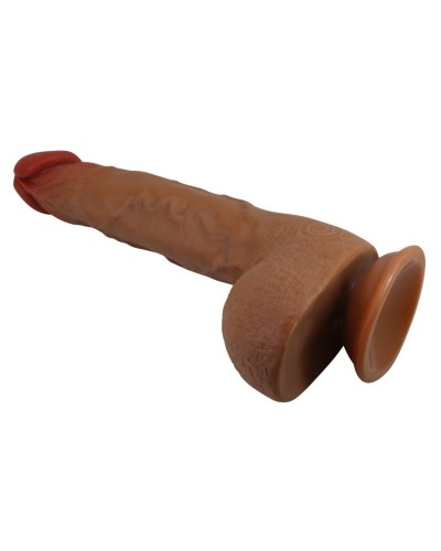 Gode Vibrant à Poussée Wilks 17 x 5cm Marron sextoys et accessoires sur La Boutique du Hard