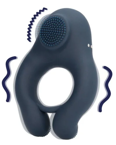 Cockring Vibrant Clitest 35mm Bleu sextoys et accessoires sur La Boutique du Hard