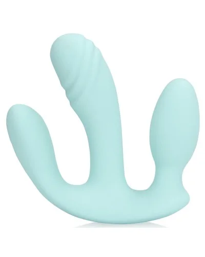 Double Plug Vibrant THREE IN ONE 10 x 3.2cm Bleu sextoys et accessoires sur La Boutique du Hard